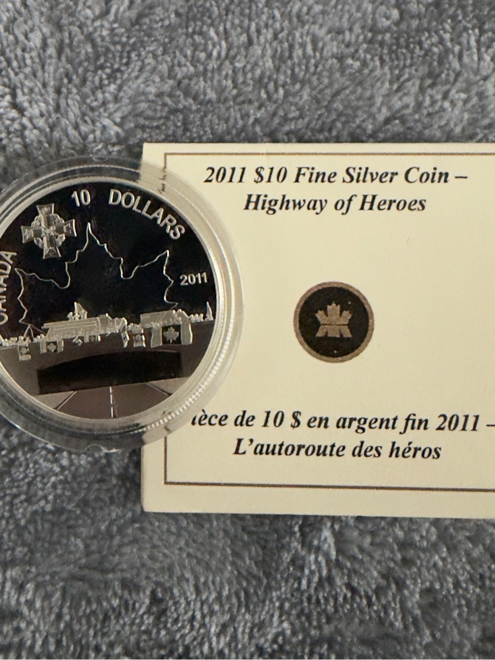 🇨🇦 2011 $10 Highway of Heroes Pure Silver Coin – 1/2 oz 🇨🇦